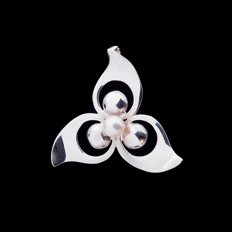 Срібна підвіска з культ. прісн. перлами 131130 від ювелірного магазину Онікс