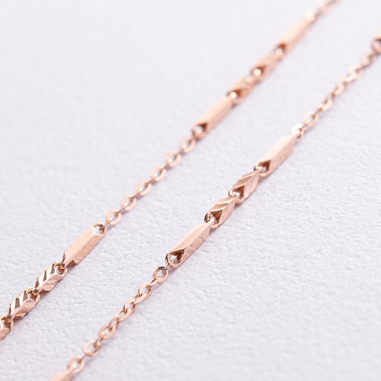 Колье - цепочка в красном золоте ц00476 от ювелирного магазина Оникс - 2