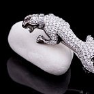Срібна шпилька "Леопард" з фіанітами 16070 от ювелирного магазина Оникс - 3