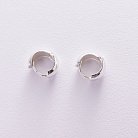 Срібні сережки "Кільця" (1.3 см) 122781 от ювелирного магазина Оникс - 4