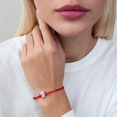 Браслет з червоною ниткою "Ніжка немовляти" 141112 №2