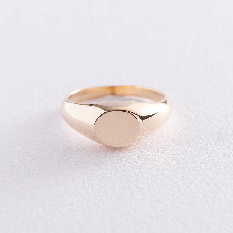 Печатка в жовтому золоті к06720 від ювелірного магазину Онікс - 5