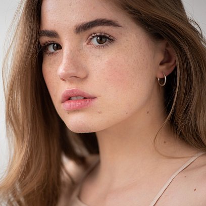 Серьги-пусеты "Келли" в серебре 122627 №6