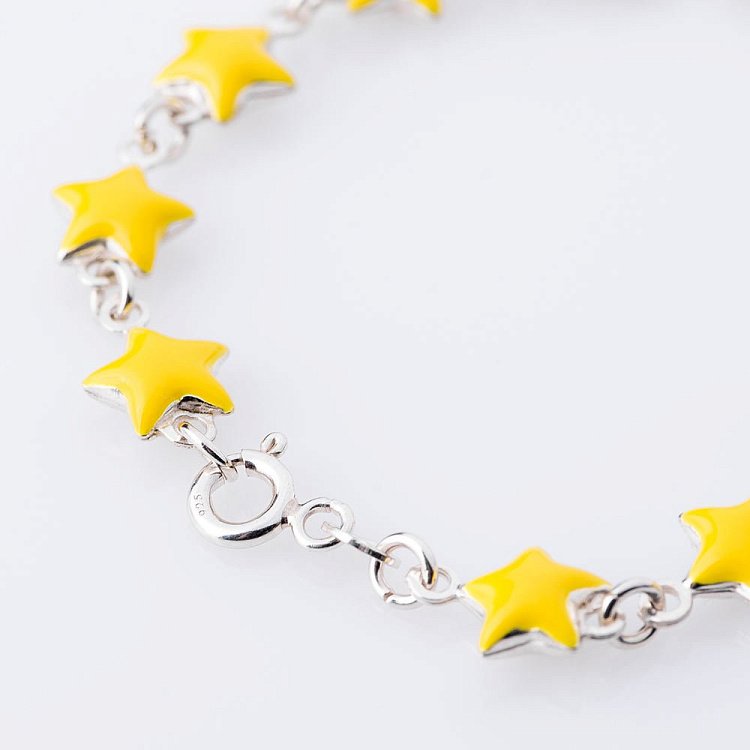 Дитячий срібний браслет "Зірочки" ж14399 від ювелірного магазину Онікс - 2