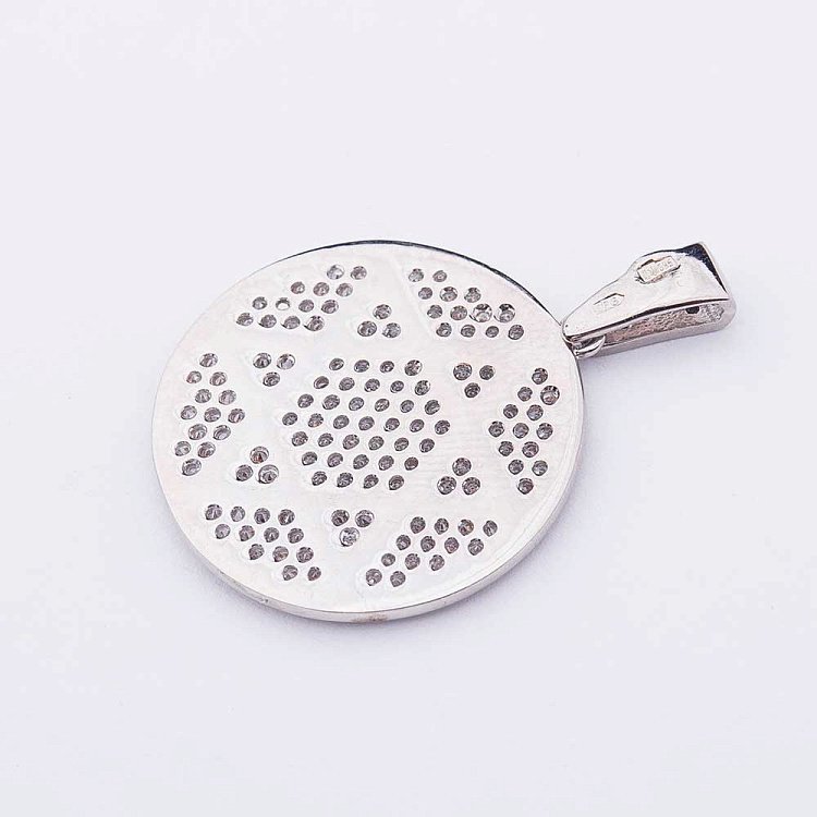 Золота підвіска "Зірка Давида" з фіанітами п02420 від ювелірного магазину Онікс - 2