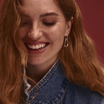 Срібні сережки "Симпатія" 122770 №5