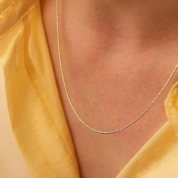 Цепочка в красном золоте ц00001 - 3 Цепочка в красном золоте ц00001 от ювелирного магазина Оникс - 3