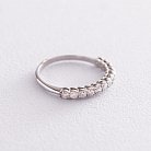 Серебряное кольцо с фианитами 112580 от ювелирного магазина Оникс