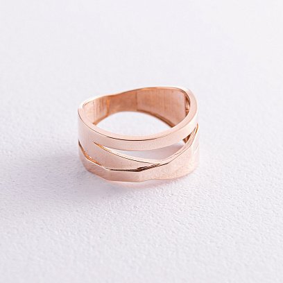 Каблучка в червоному золоті к06851 №4