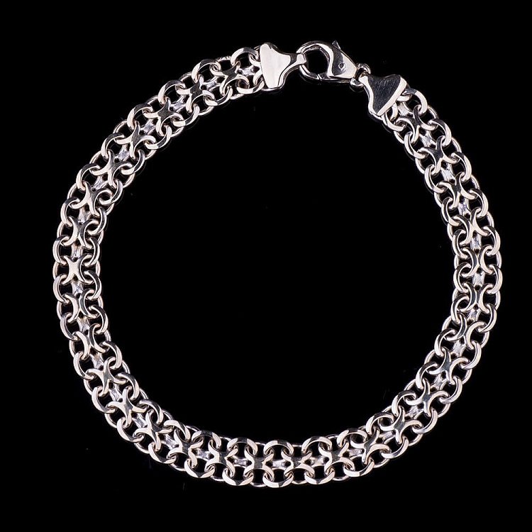 Браслет з білого золота б00503 - 4 Браслет з білого золота б00503 від ювелірного магазину Онікс - 4