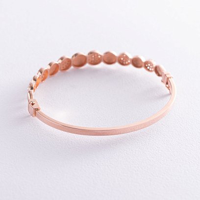 Золотой браслет с фианитами б03758 №3