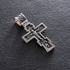 Серебряный крест "Распятие Христово. Молитва" 133012 от ювелирного магазина Оникс - 1