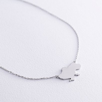 Золотое колье "Украина" с бриллиантами 125431121 №7