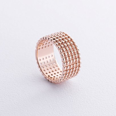 Кольцо "Рейчел" с шариками (красное золото) к07493