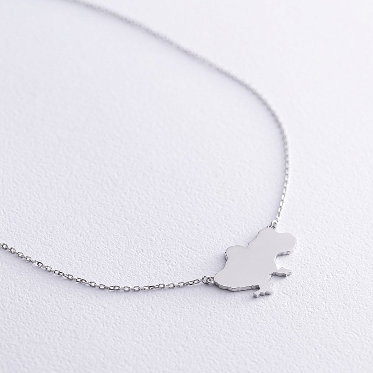 Золотое колье "Украина" с бриллиантами 125431121 от ювелирного магазина Оникс - 9