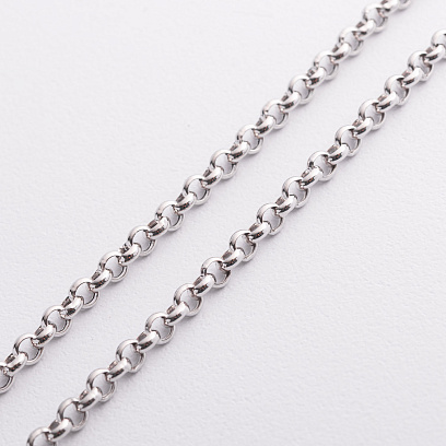 Цепочка Ролло в белом золоте ц00362-4 №2