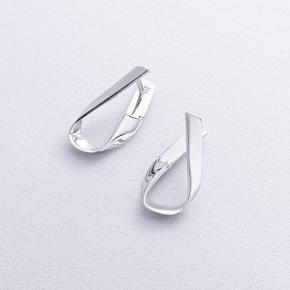 Сережки "Alicia" у білому золоті с08748