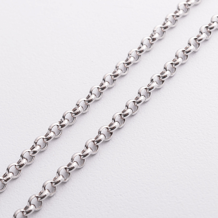 Цепочка Ролло в белом золоте ц00362-4 от ювелирного магазина Оникс - 1