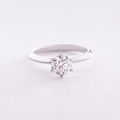 Помолвочное золотое кольцо с бриллиантом 228331121 №6