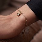 Золотий браслет "Сердечко" б03129 от ювелирного магазина Оникс - 4