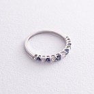 Золотий перстень з діамантами і сапфірами кб0215di от ювелирного магазина Оникс - 2