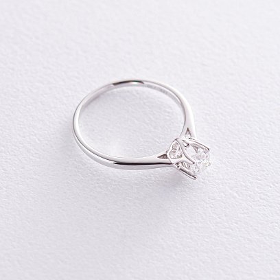 Помолвочное кольцо в белом золоте (бриллиант) кб0315lg №3