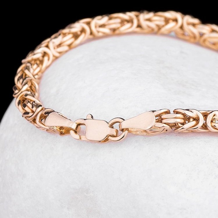 Женский браслет из желтого золота б00292 от ювелирного магазина Оникс - 2