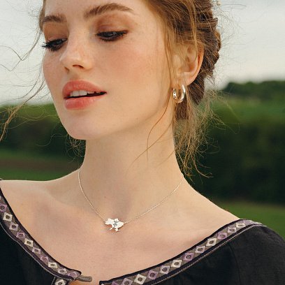 Серебряное колье "Украина - Герб Вашего города" 181212герб №2