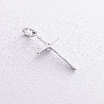 Золотой крестик с фианитом п01871 №3