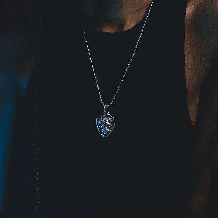 Серебряный кулон "Азиатский тигр" 133193 от ювелирного магазина Оникс - 1