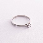 Помолвочное серебряное кольцо с фианитом 480 от ювелирного магазина Оникс - 2