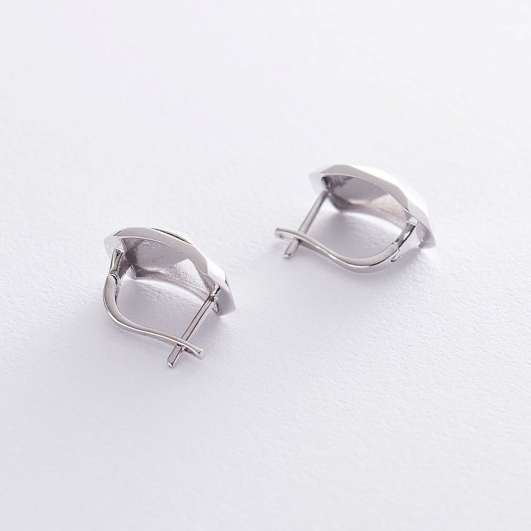 Сережки "Досконалість" в білому золоті с06791 від ювелірного магазину Онікс - 2