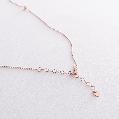 Кольє "Кульки" у червоному золоті кол02450 №5