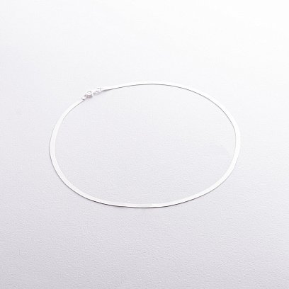 Серебряное колье "Наоми" (снейк) 15145 №4