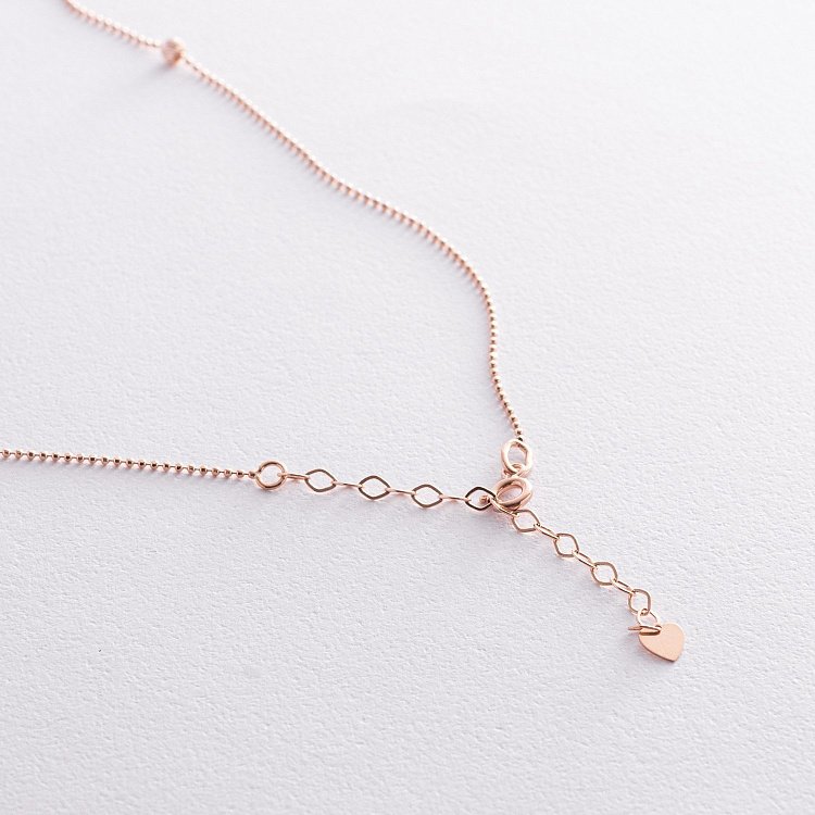 Кольє "Кульки" у червоному золоті кол02450 від ювелірного магазину Онікс - 4