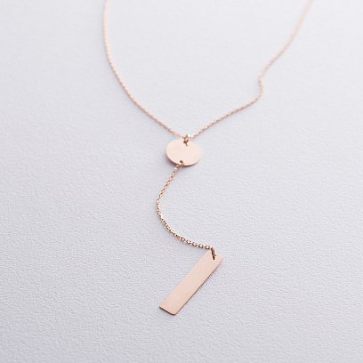 Колье в красном золоте (возможна гравировка) кол01572