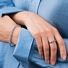 Золотой браслет с бриллиантами и сапфирами бб0062nl от ювелирного магазина Оникс - 5