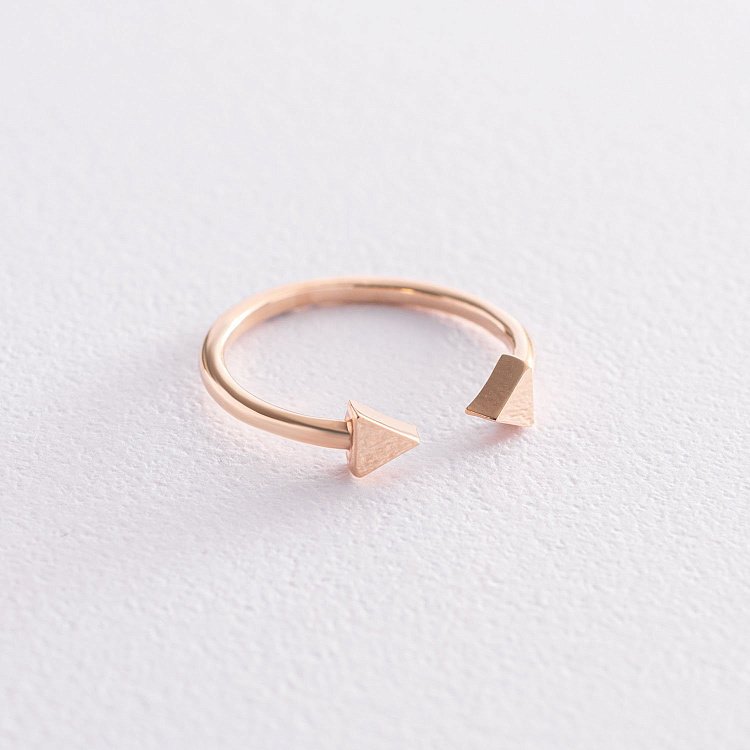 Золота каблучка "Стріли" к05543 від ювелірного магазину Онікс