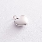 Кулон "Сердце" в белом золоте п03709 от ювелирного магазина Оникс - 2