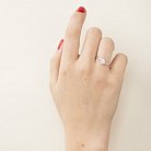 Серебряное кольцо с фианитом 11218 от ювелирного магазина Оникс - 2