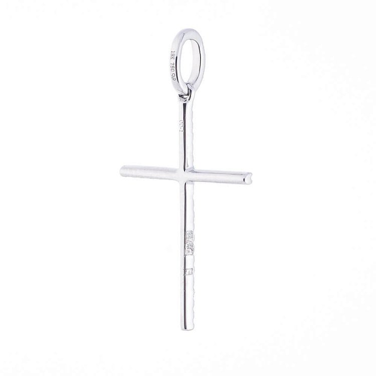 Золотий хрестик з діамантами пб0072ch від ювелірного магазину Онікс - 1