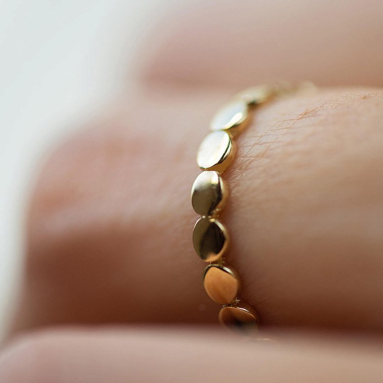 Каблучка "Клер" у жовтому золоті к07447 від ювелірного магазину Онікс - 4