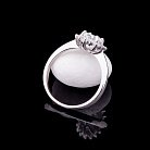 Серебряное кольцо с фианитами к14 от ювелирного магазина Оникс - 1