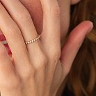 Золотое кольцо с дорожкой камней (бриллианты) кб0463ca от ювелирного магазина Оникс - 3