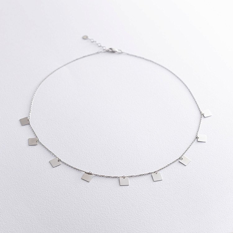 Золотое колье "Квадратики" кол01736 от ювелирного магазина Оникс