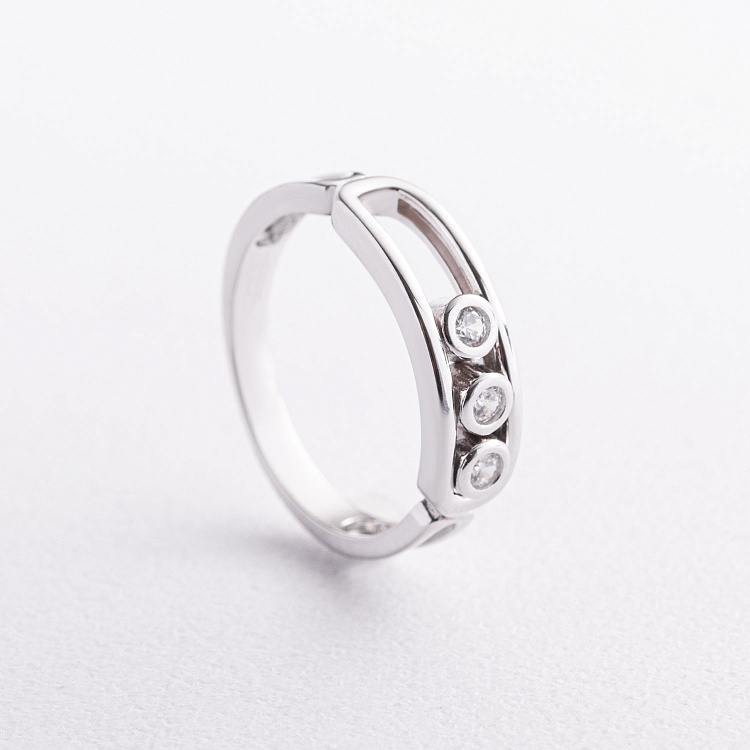 Серебряное кольцо "Daphne" с фианитами 112850 от ювелирного магазина Оникс