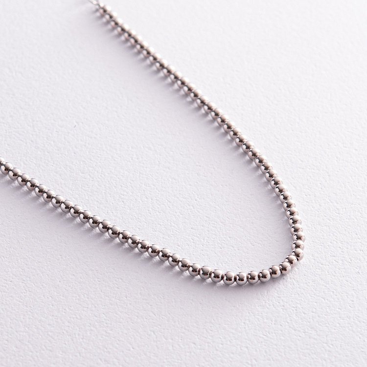 Серебряное колье "Шарики" 181214 от ювелирного магазина Оникс - 5