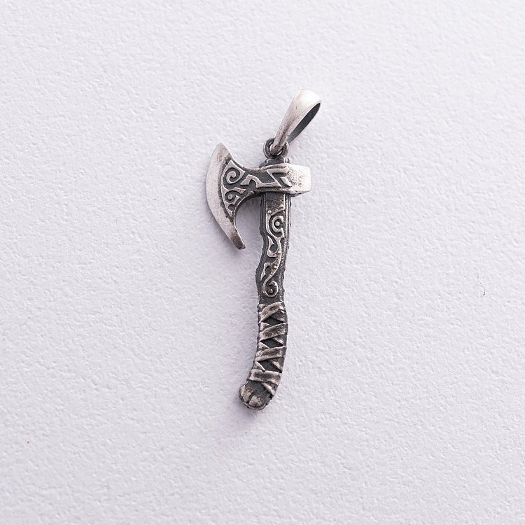 Серебряный кулон "Топор викинга" 7040 от ювелирного магазина Оникс - 5