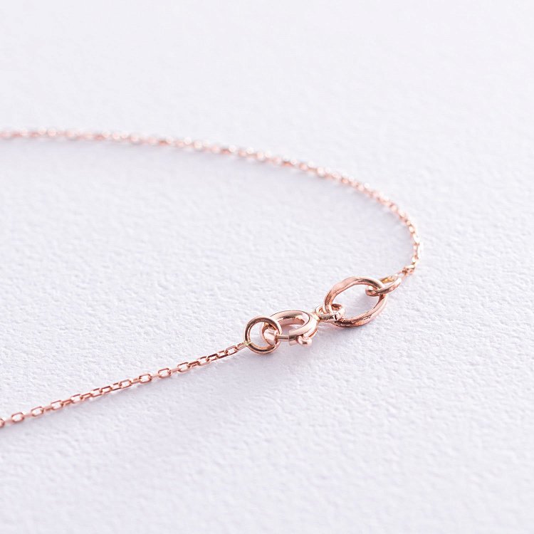 Кольє "Круг" в червоному золоті (0.9 см) кол01716 від ювелірного магазину Онікс - 3