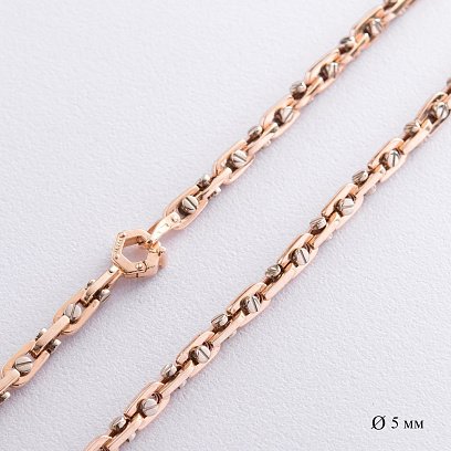 Золотий ланцюжок плетіння BARAKA (5мм) ц00352